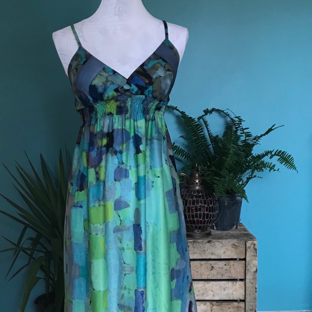 daytrip Watercolor Maxi Dress